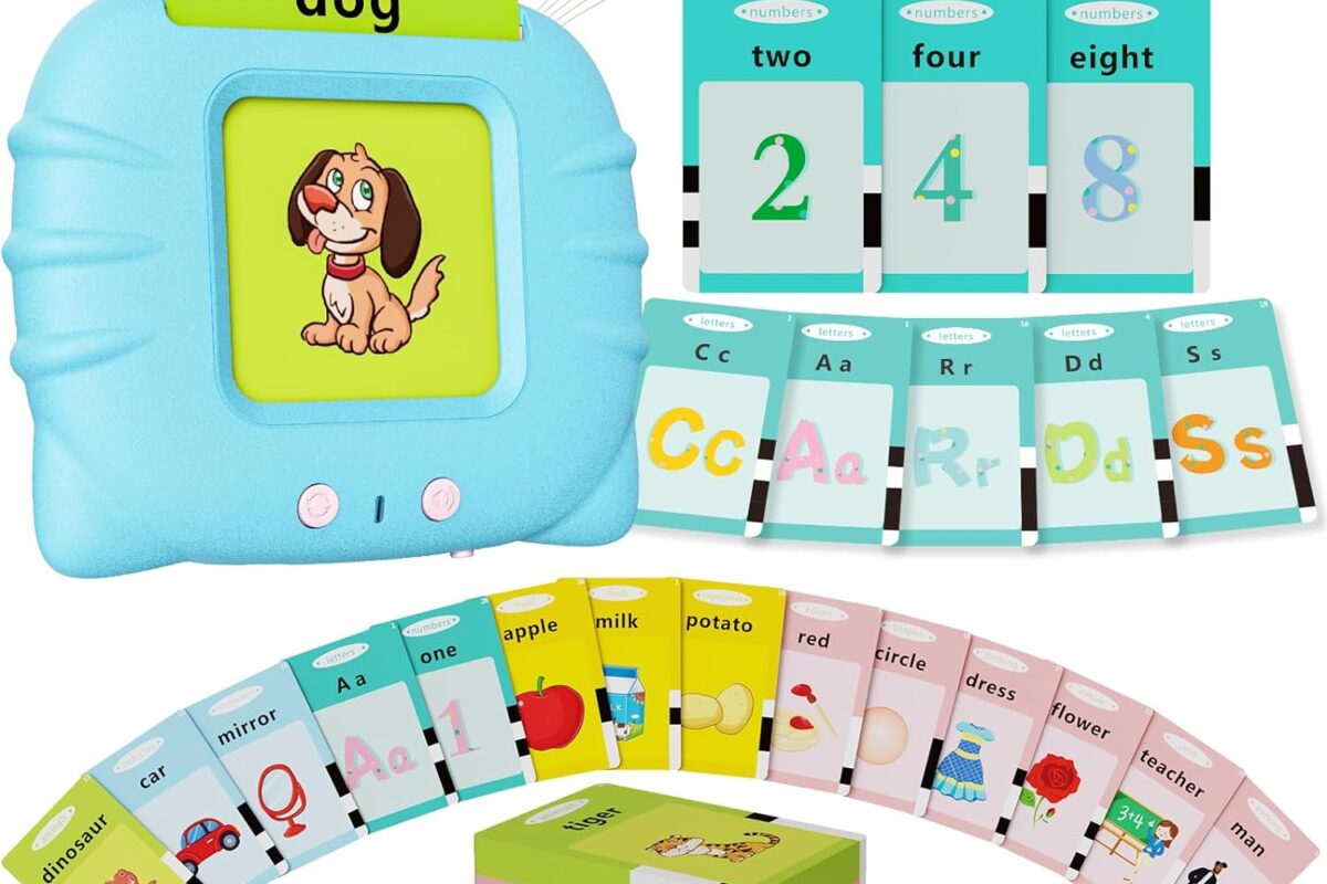 Aullsaty Toddler Toys Talking Flash Cards